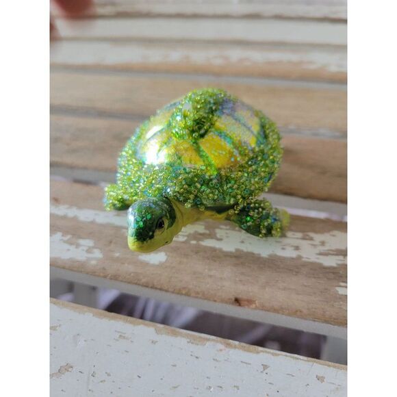 Green sea turtle ornament ocean sea life Xmas tree - Picture 2 of 9